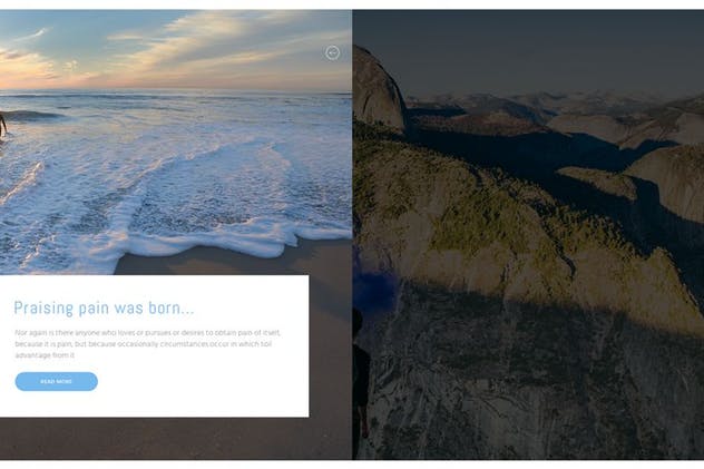 摄影作品展示页面PSD模板 Sepia Photo PSD Template插图(3)