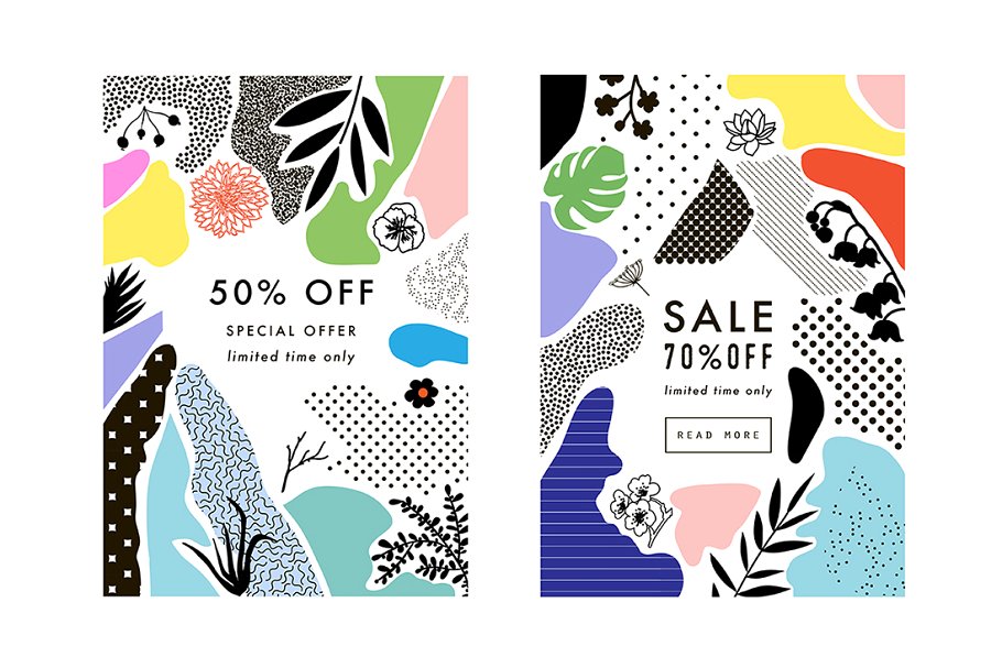 拼贴混合时尚的图形纹理 Collage it!插图(5)