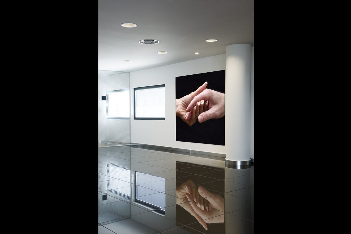 办公室海报宣传告示张贴效果图样机素材库精选v02 Vertical Business Room Mockup_02插图(1)