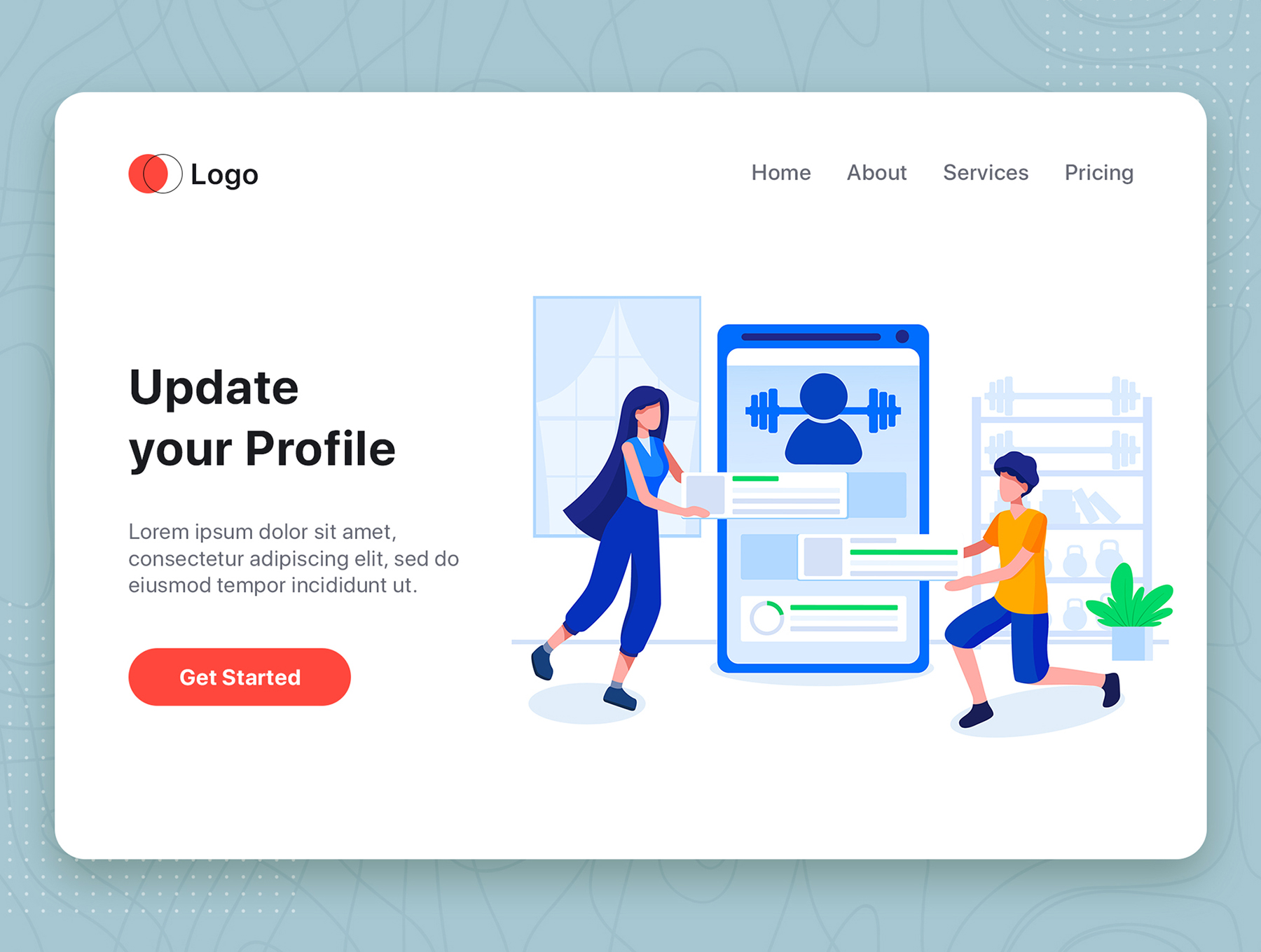 素材库下午茶：10个不同场景的Web矢量插画集插图(7)