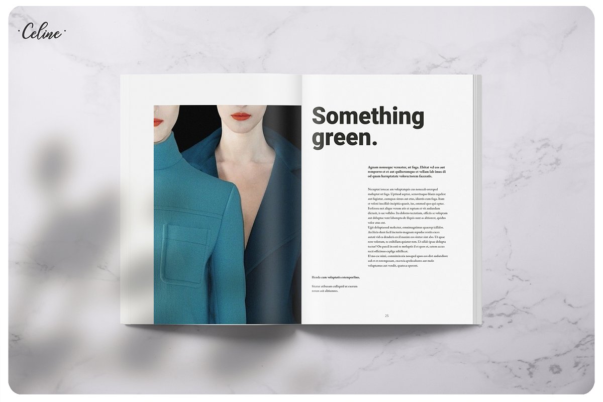 Flamingo时尚摄影杂志画册设计模板插图(5)