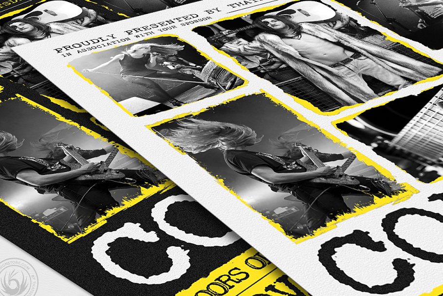 现场音乐聚会传单PSD模板v15 Live Concert Flyer PSD V15插图(5)