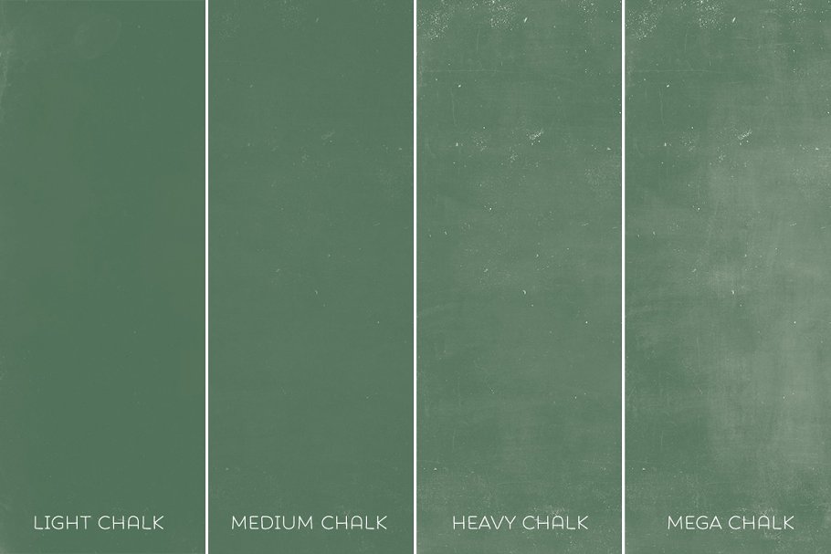 各种配色黑板背景素材 Chalkboard Digital Paper Textures插图(2)