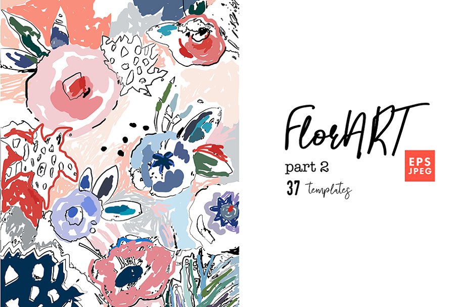 手绘花卉剪贴画第二弹 FlorART part 2插图