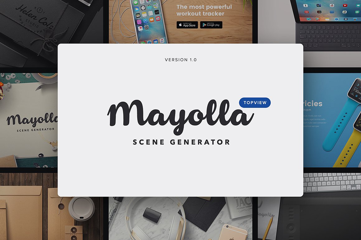 超级场景样机素材包 Scene Generator Mayolla插图