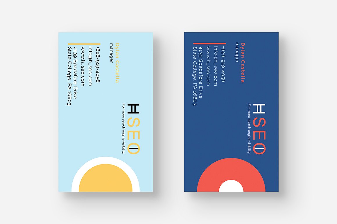 28张时尚极简的商业化名片设计模板 Business Card Bundle [psd]插图(1)