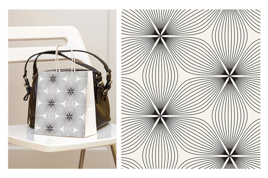 花瓣无缝图案纹理集 Petalled Seamless Patterns Set 5插图(5)