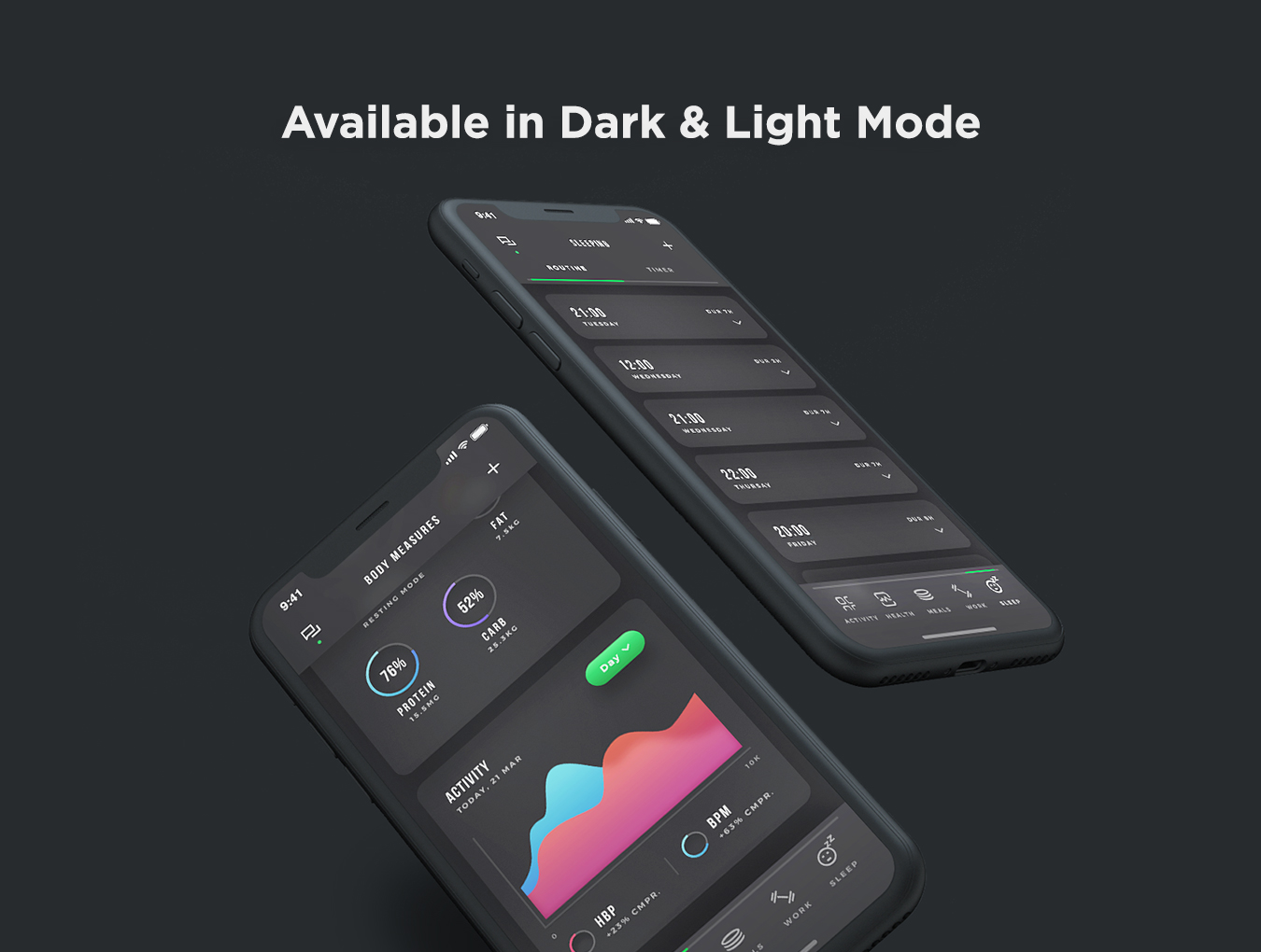 素材库下午茶：一款充满活力的运动健身APP应用程序UI套件插图(6)