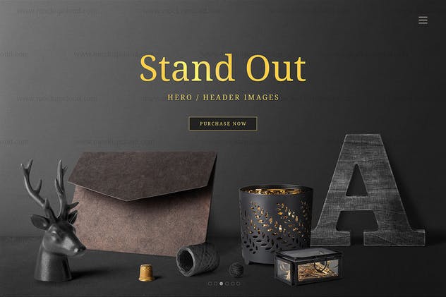 经典样机模板v3-金框画框相框模板 Simple Homes Mockup Vol. 6插图(1)