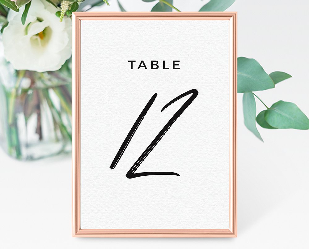 简约婚礼邀请函设计套件 Typography brush script invitations插图(5)