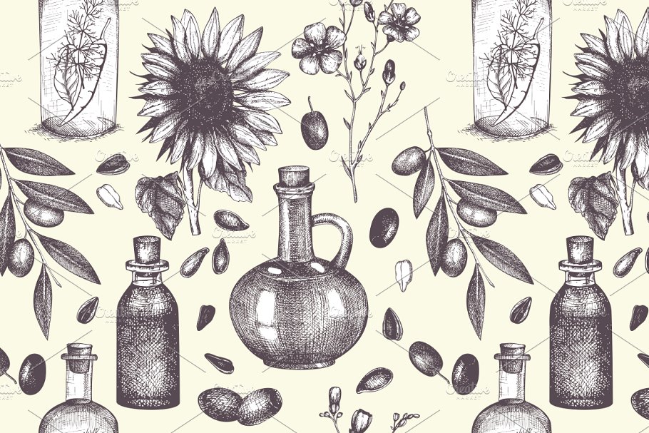 植物油相关设计素材包 Seed Oil Design Collection插图(3)