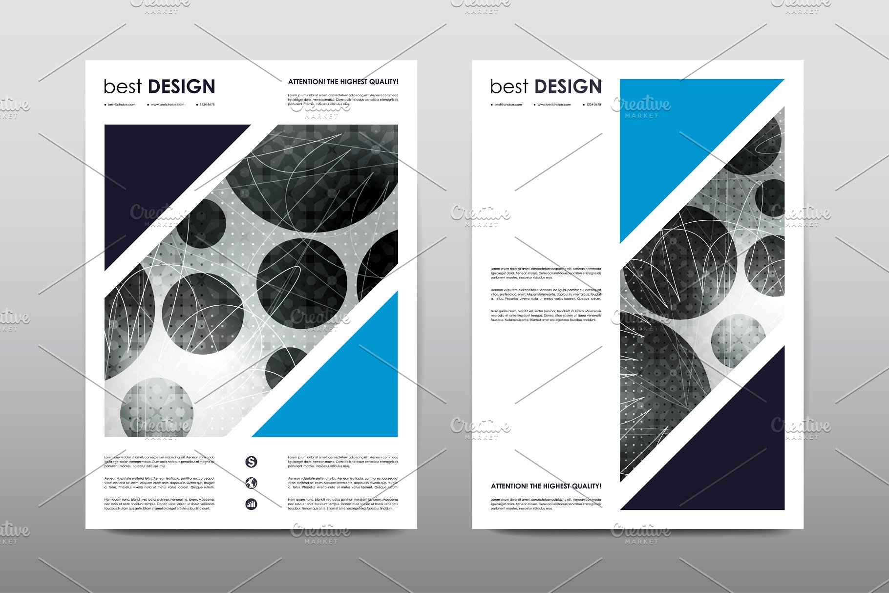 50+企业画册模板合集 50+ Business Brochures Bundle插图(45)