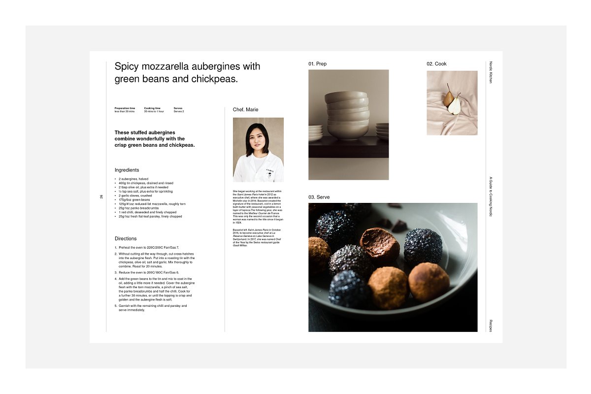 极简设计餐馆菜谱模板下载插图(5)