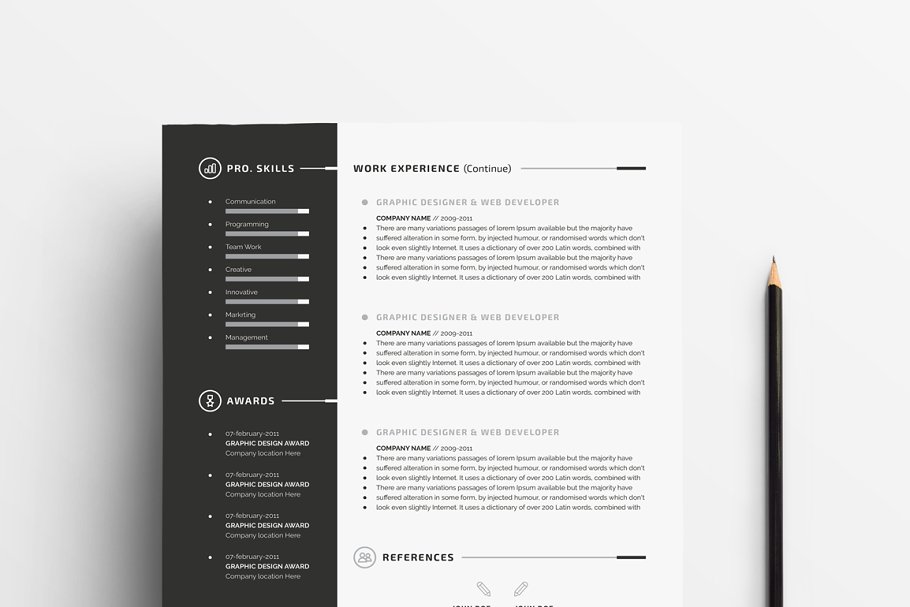 个人简历模板下载 Professional Resume/CV插图(2)