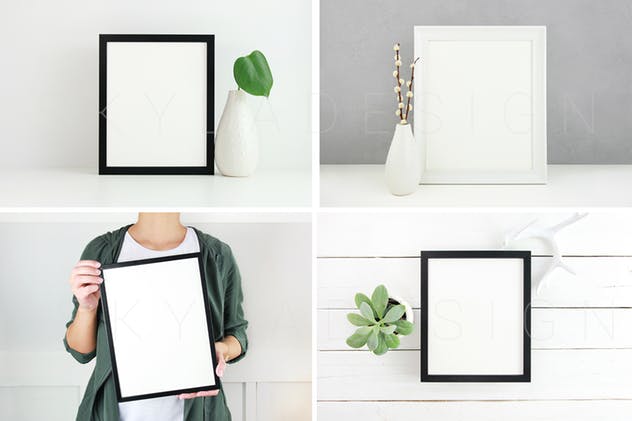 海报设计&照片展示相框样机套装 Poster & Picture frame mockup photos插图(4)