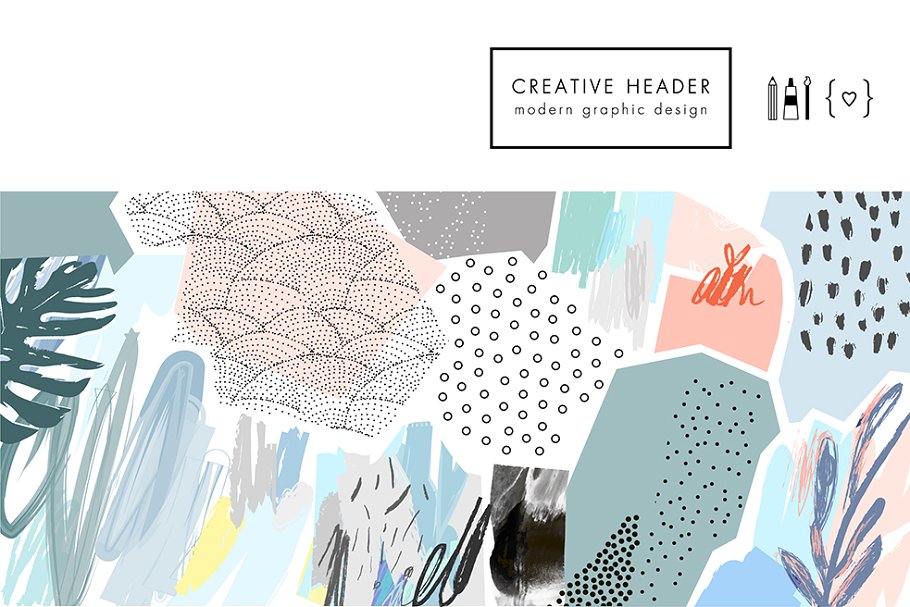 创意艺术图案纹理 Lightness. AI | PDF | JPEG + bonus插图(5)