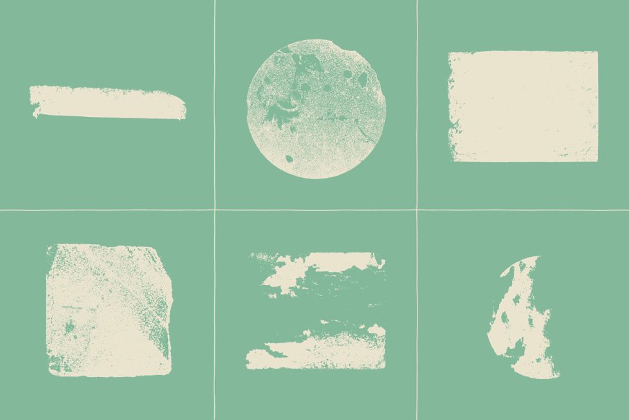 撕裂贴纸纸张形状纹理 Torn Sticker Shape Textures插图(1)