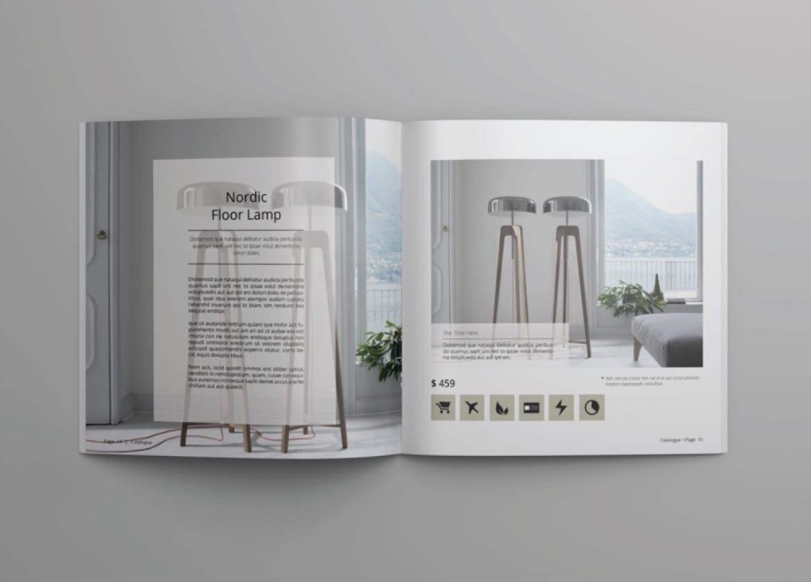 方形多用途产品目录设计模板v4 Square Catalogue Template Vol. 4插图(5)