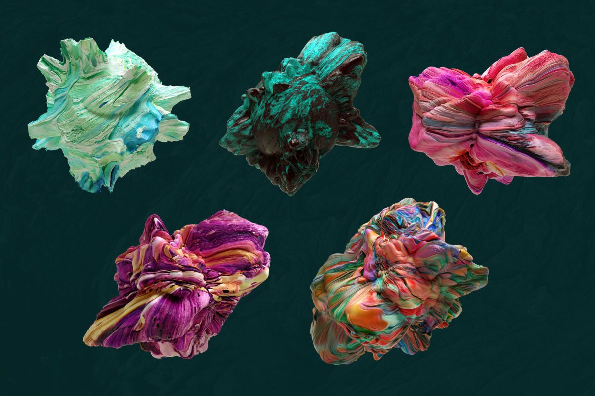 创意抽象纹理系列：15款高清3D抽象纹理&笔刷 3D Mirage, Vol. 1 (Exclusive)插图(8)