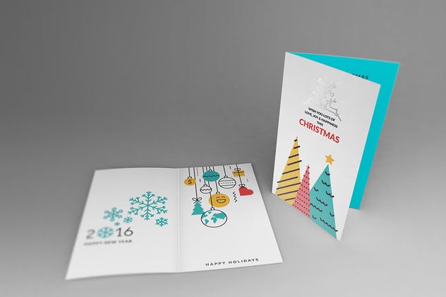 邀请函/明信片/贺卡样机模板 Invitation/ Greeting Card Mockups插图(6)