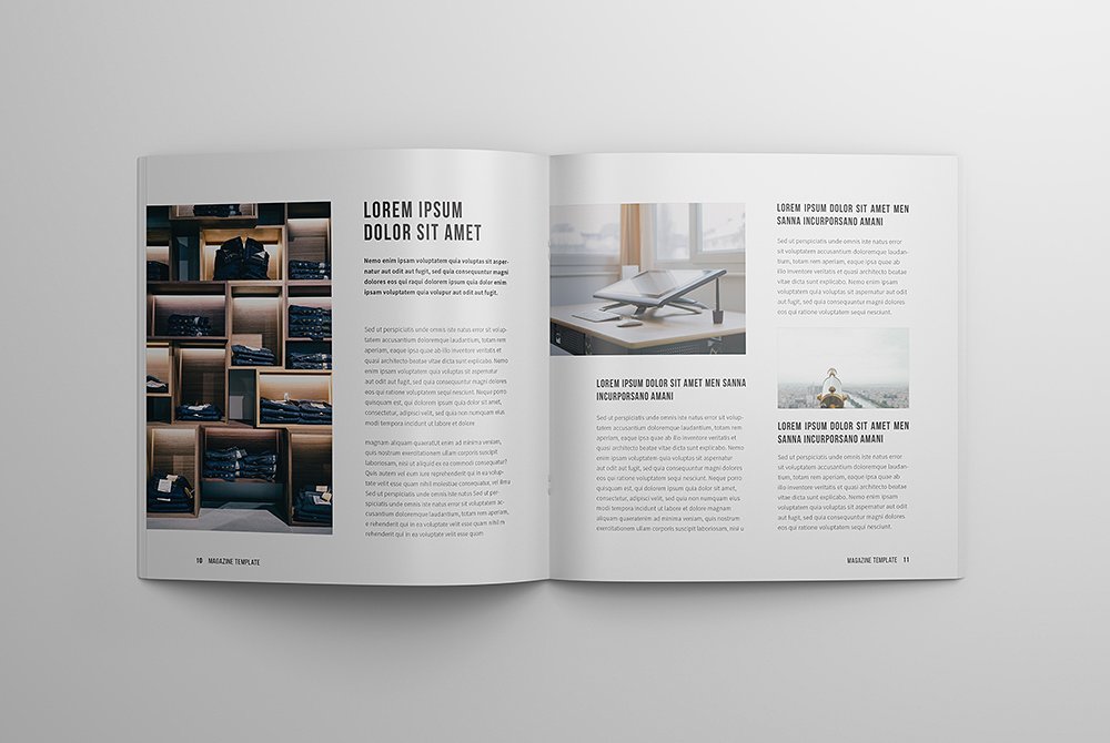 美丽的多用途简约杂志画册模板indd插图(5)