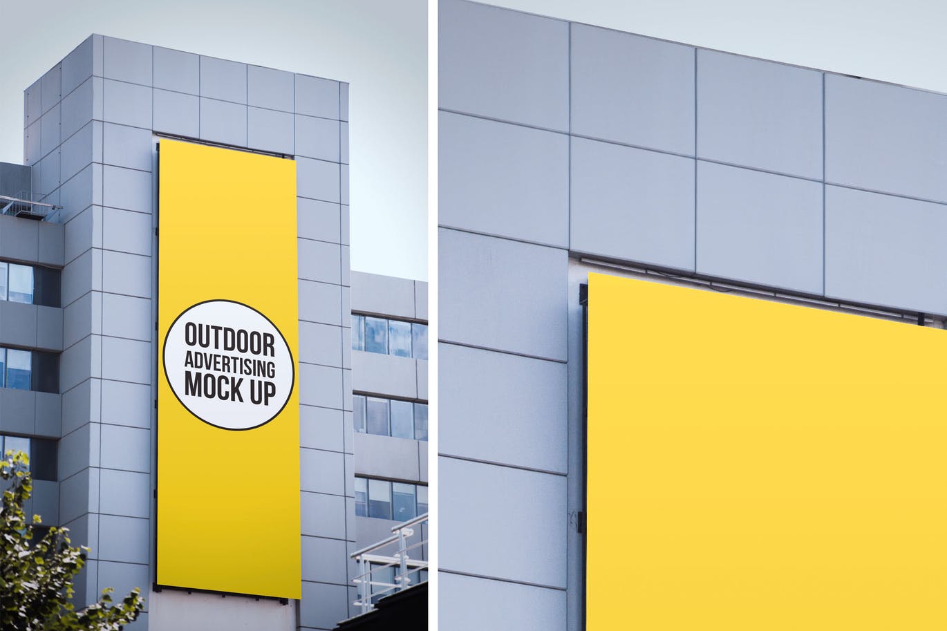 大型楼体广告牌设计效果图样机模板#8 Outdoor Advertisement Mockup Template #8插图