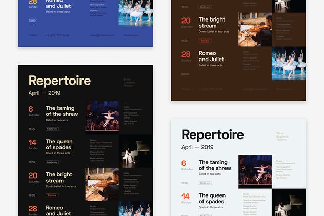 日程表活动海报设计模板 Schedule Poster Template #7插图(2)