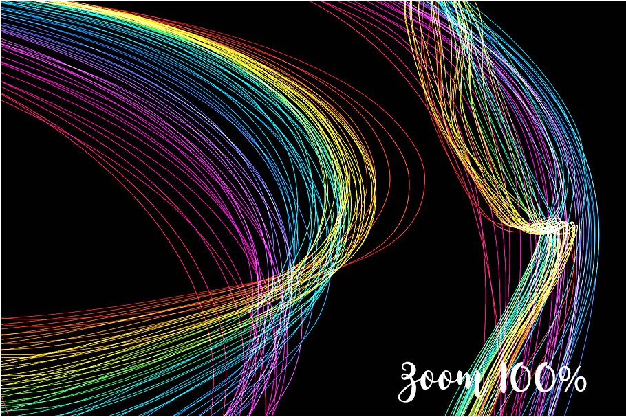 5K分辨率彩虹笔画叠层背景 5K Rainbow Strokes Overlays插图(2)