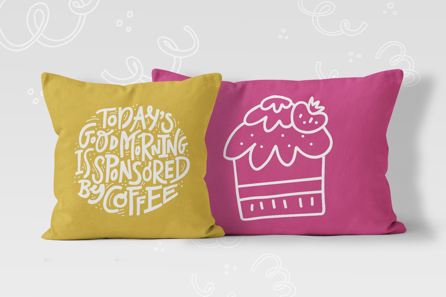 Coffee Lovers一组剪贴画及手绘字体元素插图(6)