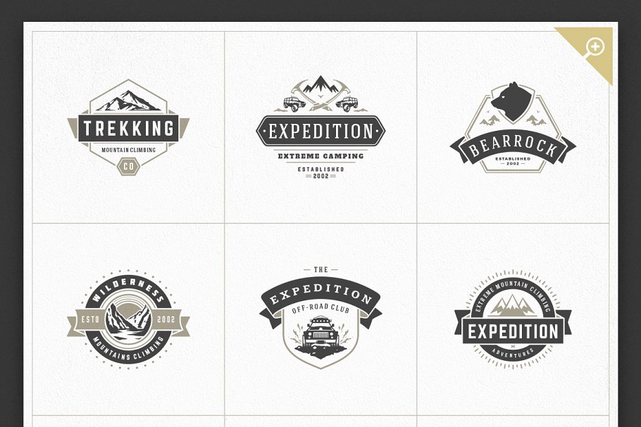 1000+复古风格Logo&徽章模板 1000 Logos and Badges Bundle插图(13)