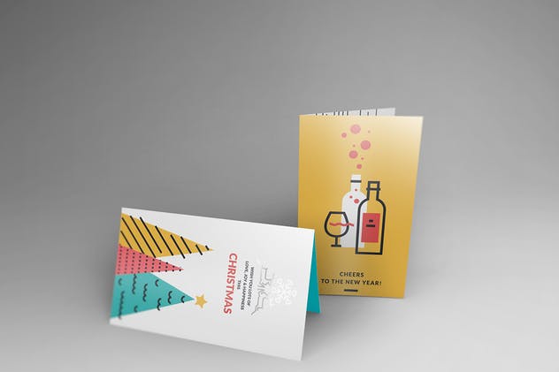 邀请函/明信片/贺卡样机模板 Invitation/ Greeting Card Mockups插图(8)