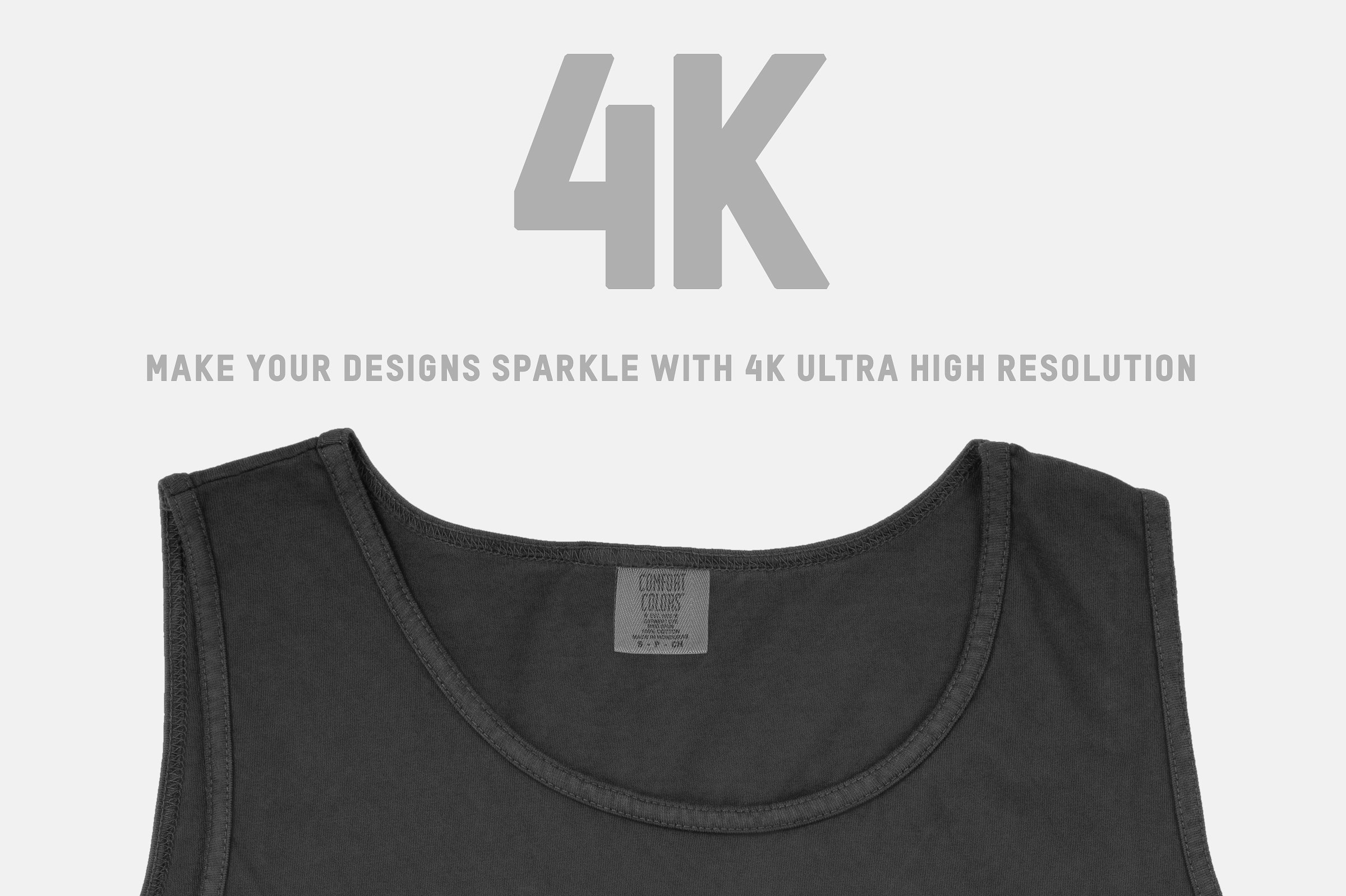 无袖运动背心服装样机 Comfort Colors 9360 Tank Top Mockups插图(2)