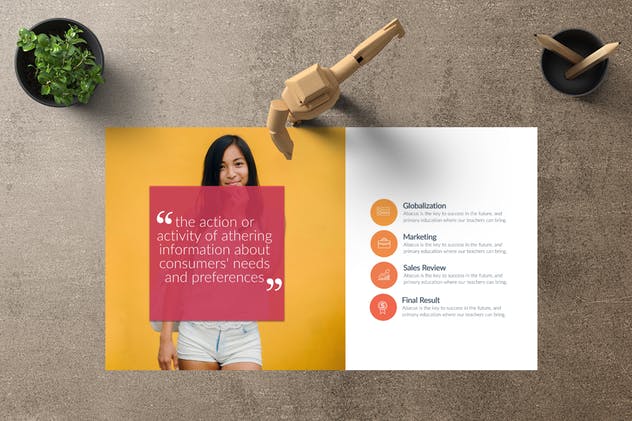 现代简约大方企业&品牌宣传适用创意PPT幻灯片模板 VERA Powerpoint Template插图(2)