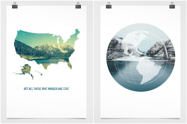 30+款地图图形矢量印章纹理 Country Stamps插图(8)