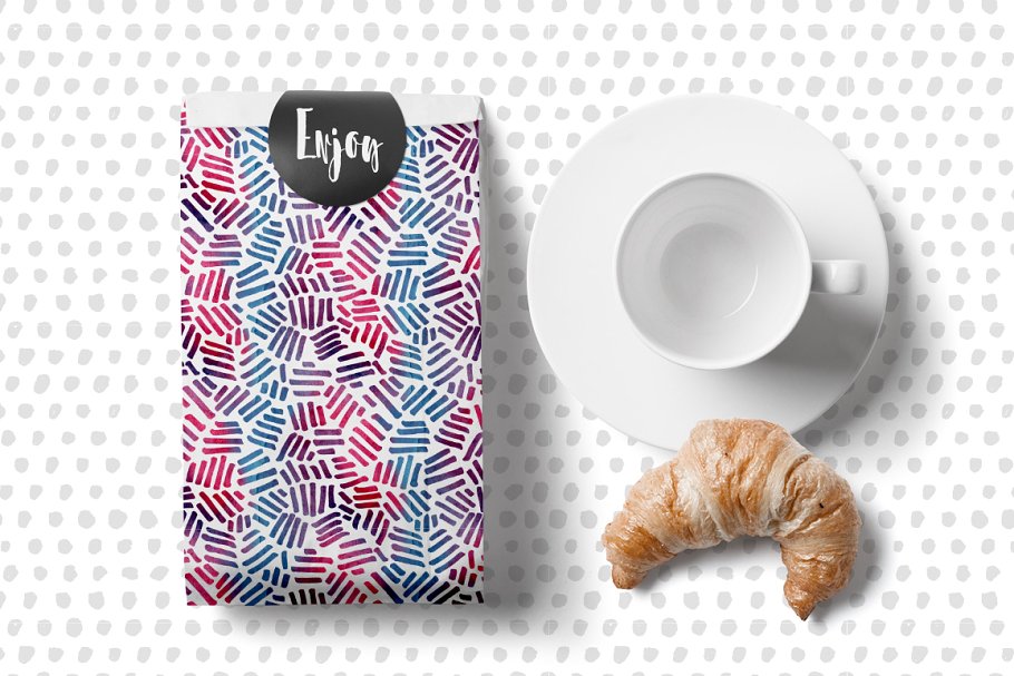 30款简约无缝图案纹理 30 Simple Seamless Patterns插图(5)