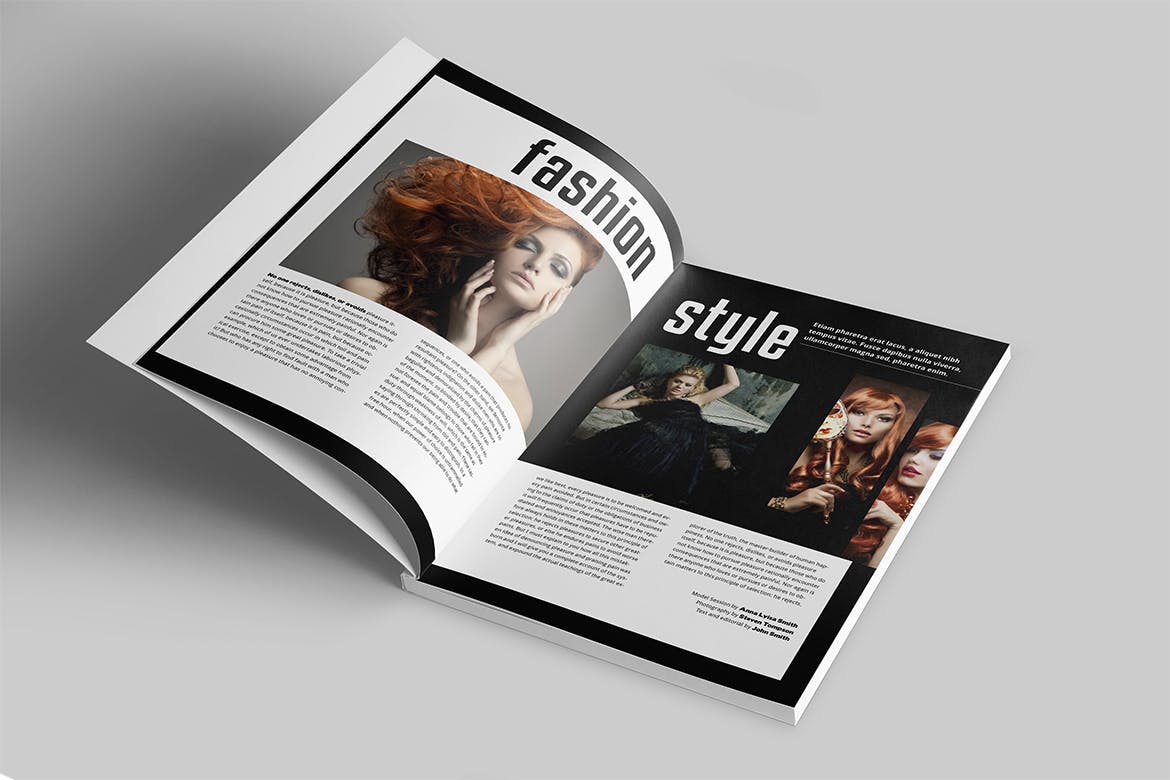 时尚/摄影/服装主题素材库精选杂志设计INDD模板 Magazine Template插图(2)