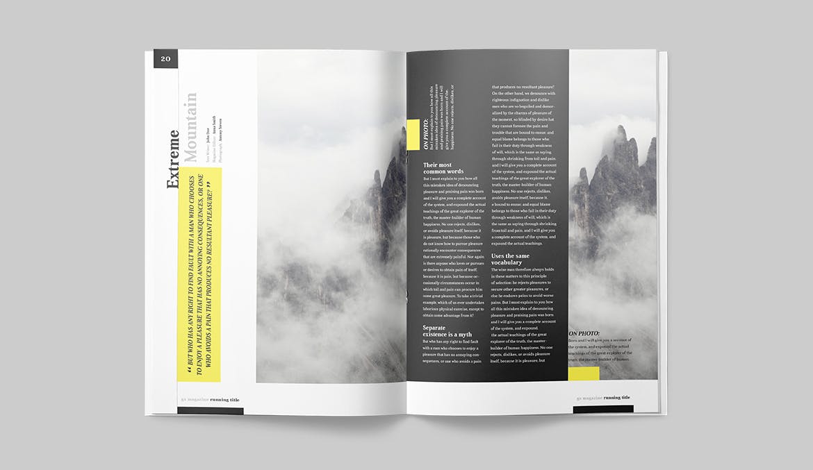 人物/财经/商业主题适用的杂志设计模板 Magazine Template插图(10)