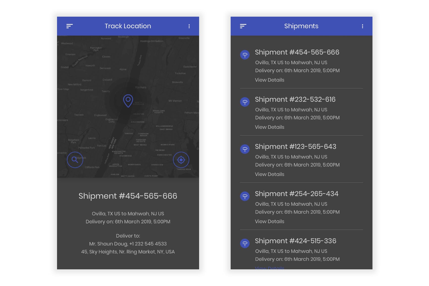 物流运输快递APP应用UI界面设计Figma模板 Taark – Logistics & Transport Figma UI Kit插图(3)