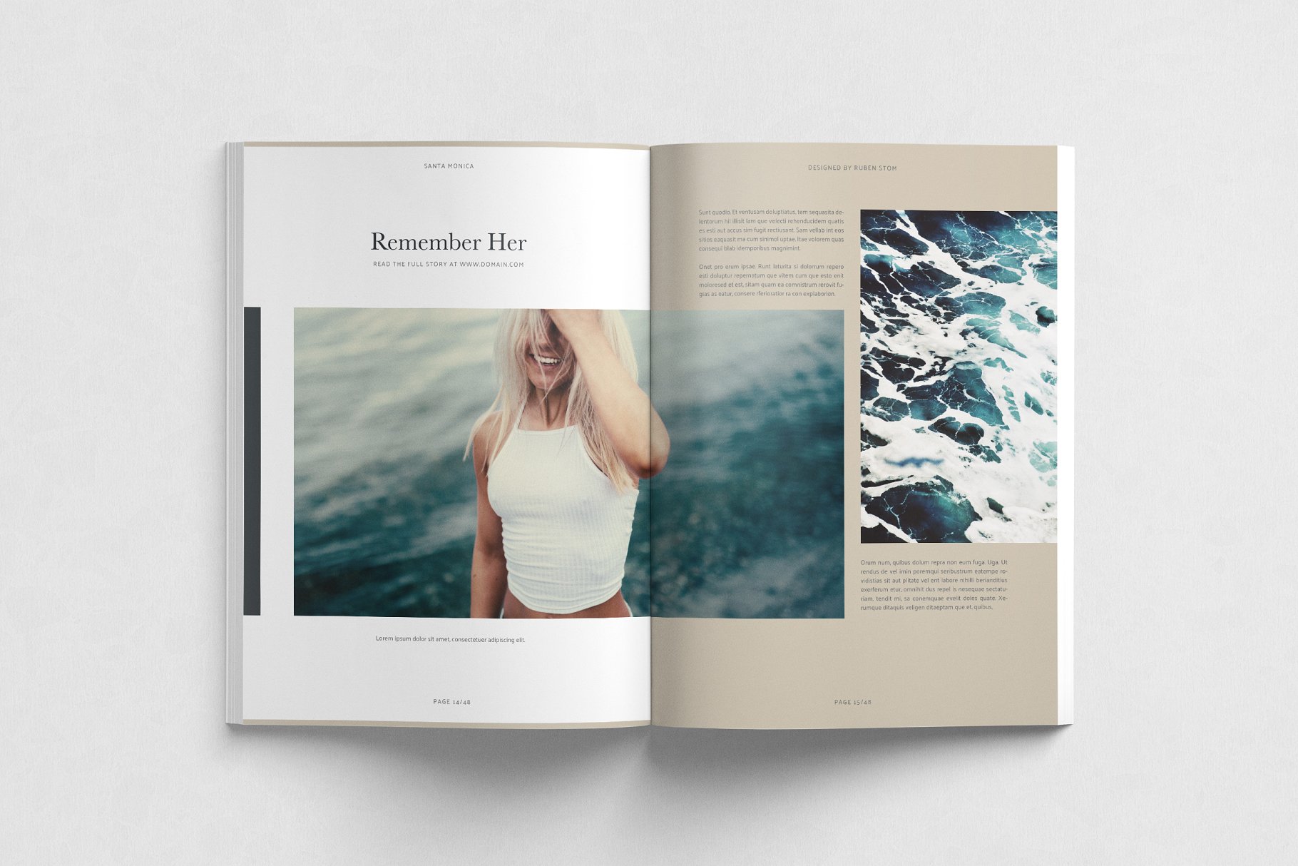 精美杂志模板 Santa Monica Magazine Template插图(1)