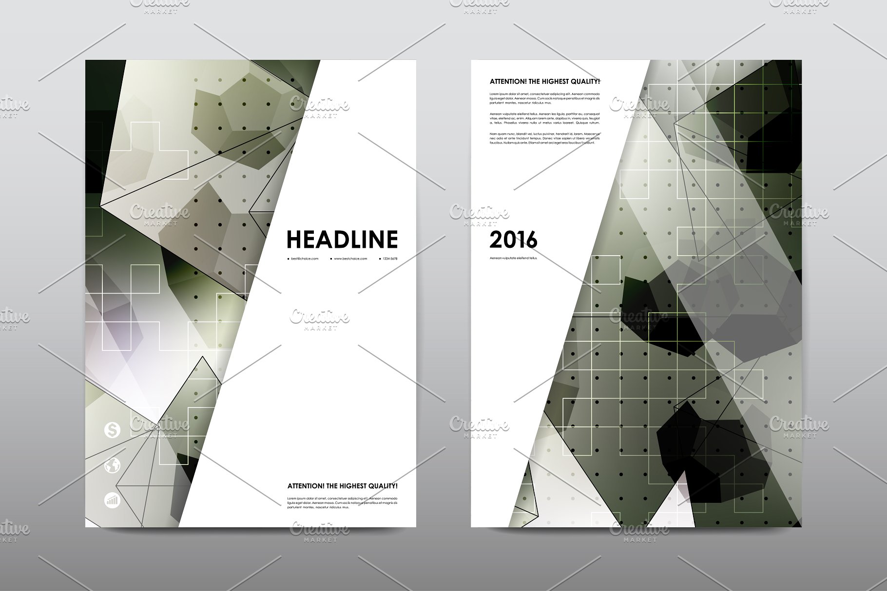 极力推荐：50+企业商业介绍宣传小册子模板 50+ Business Brochures Bundle插图(3)