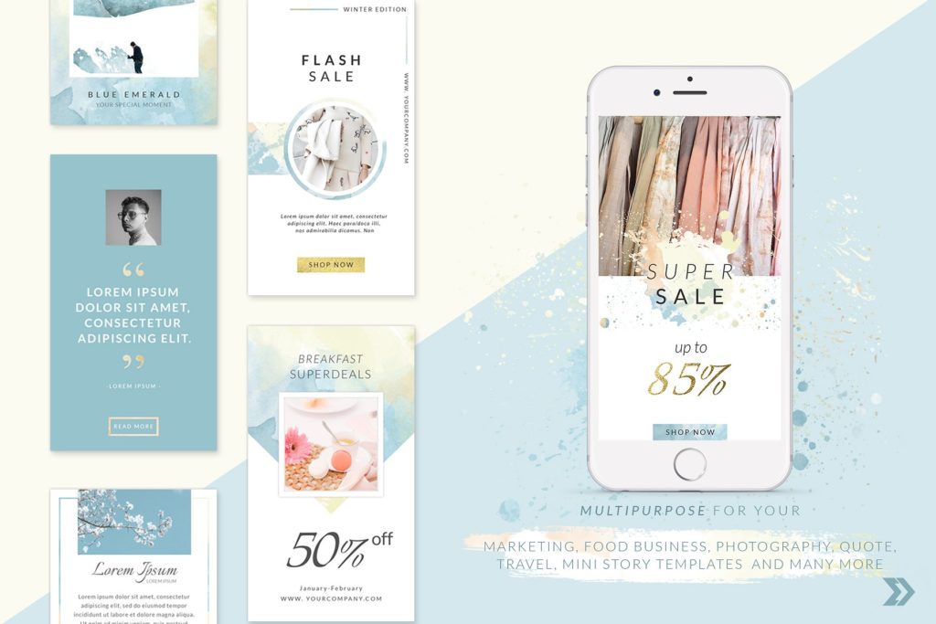 50款金箔水彩PSD广告图模板下载[psd,jpg]插图(1)