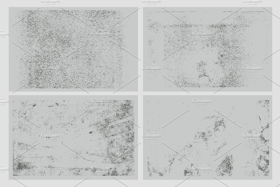 20款手工制作油墨印刷复印效果纹理＆PS笔刷 20 Grunge & Grimey Textures – VES06插图