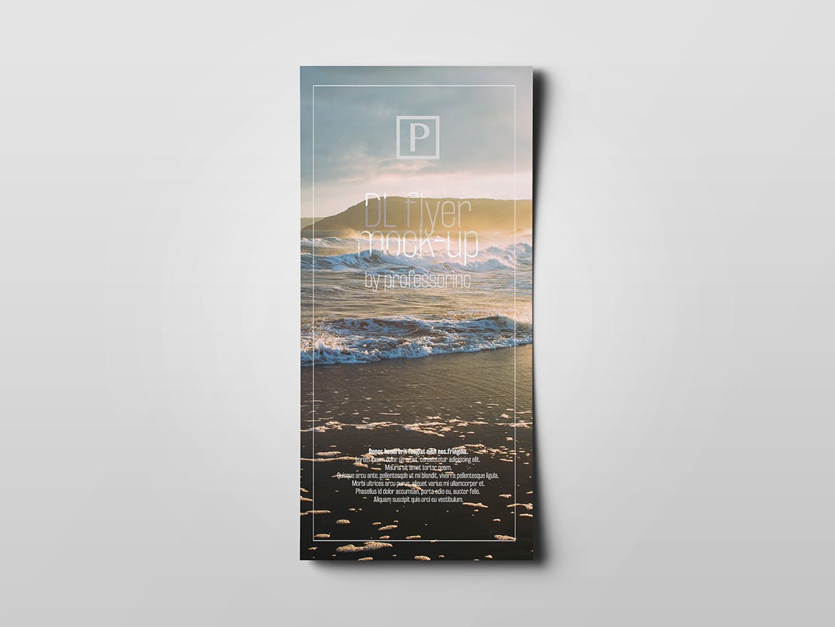 DL传单设计效果图样机素材库精选模板 DL Flyer Mock-Up插图(1)