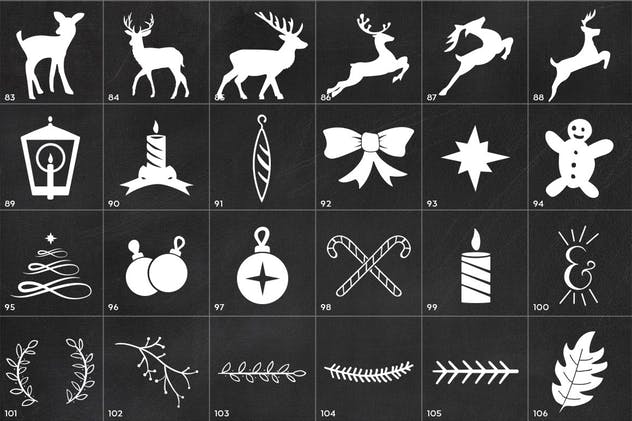 圣诞节元素装饰图案叠层素材 Christmas Overlays Creator插图(9)