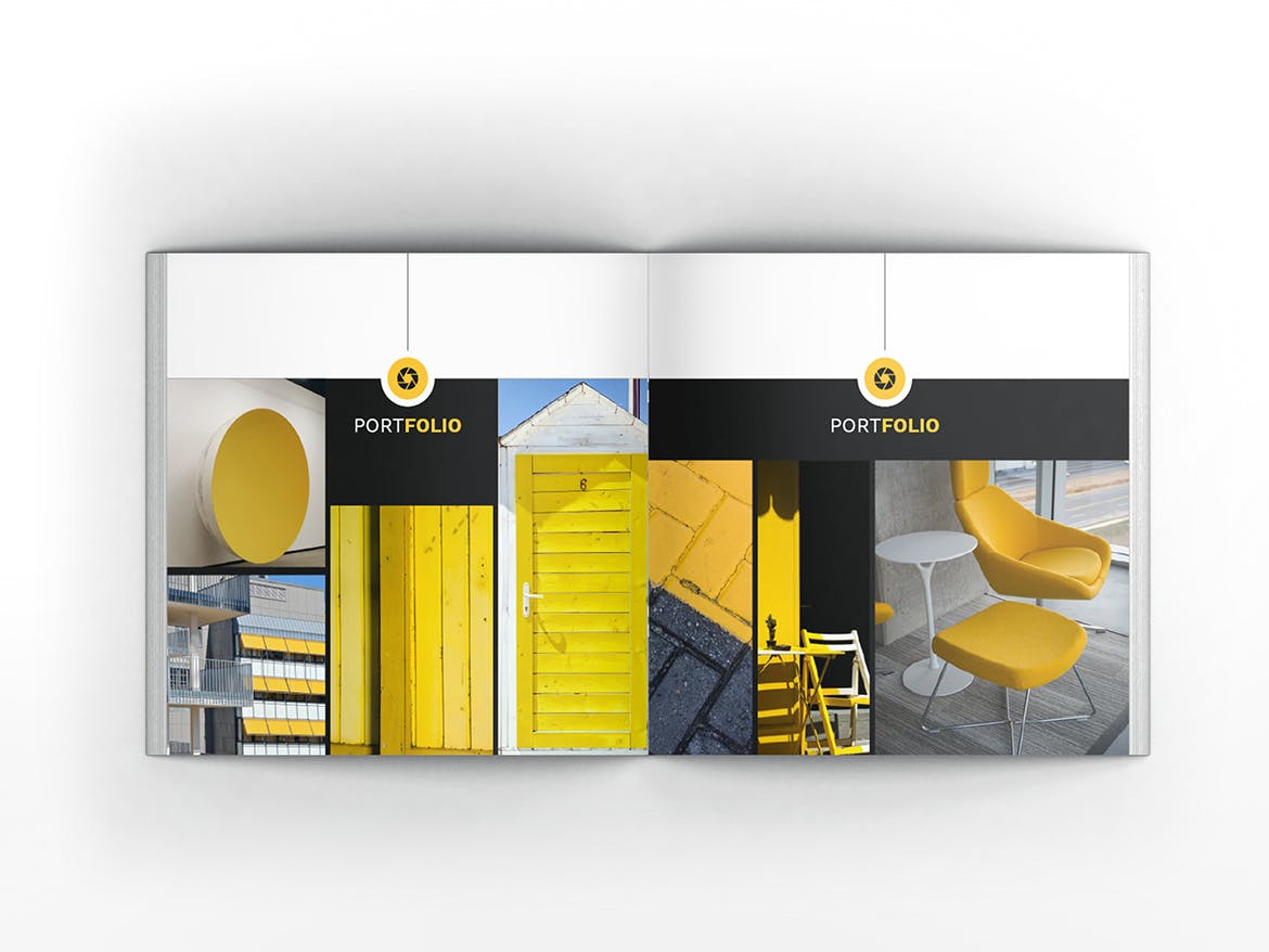 顶尖人才方形个人简历画册设计模板 Atery Resume CV Square Brochure Template插图(11)