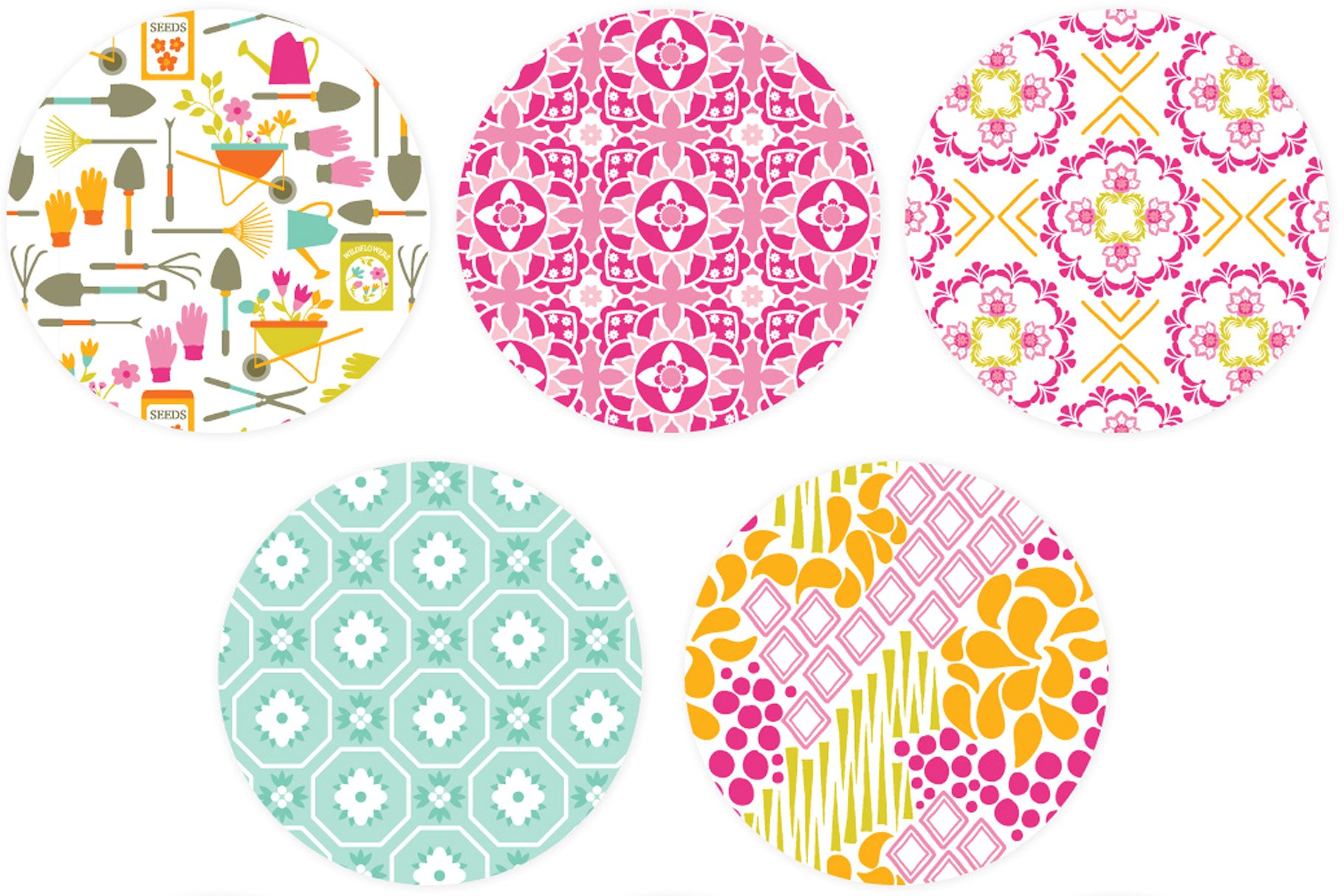 现代花园植物图案纹理 Fresh Modern Garden Patterns插图(7)