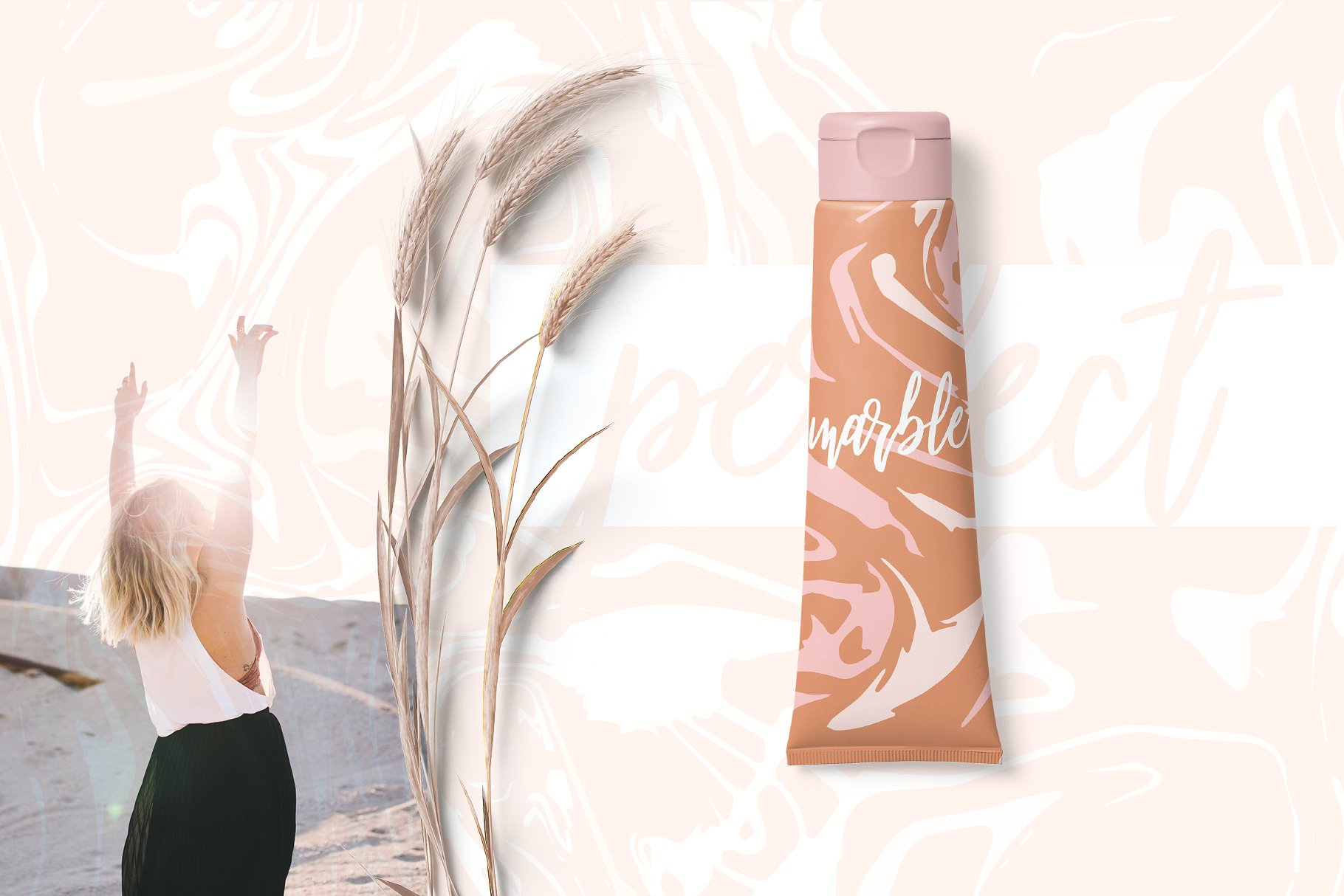 抽象大理石无缝矢量纹理 Marbling Vector Patterns插图(6)