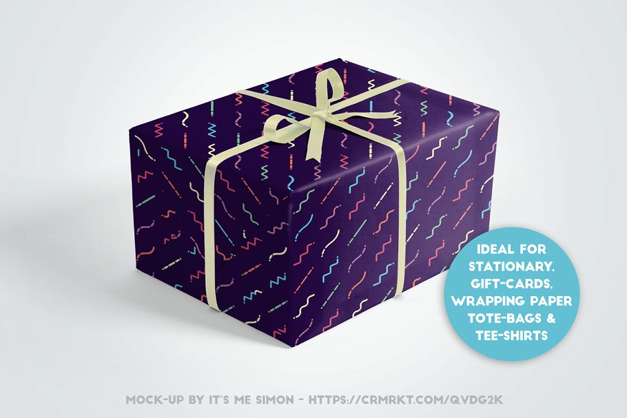 醒目复古创意图案纹理 Liquid Repeat Patterns插图(4)