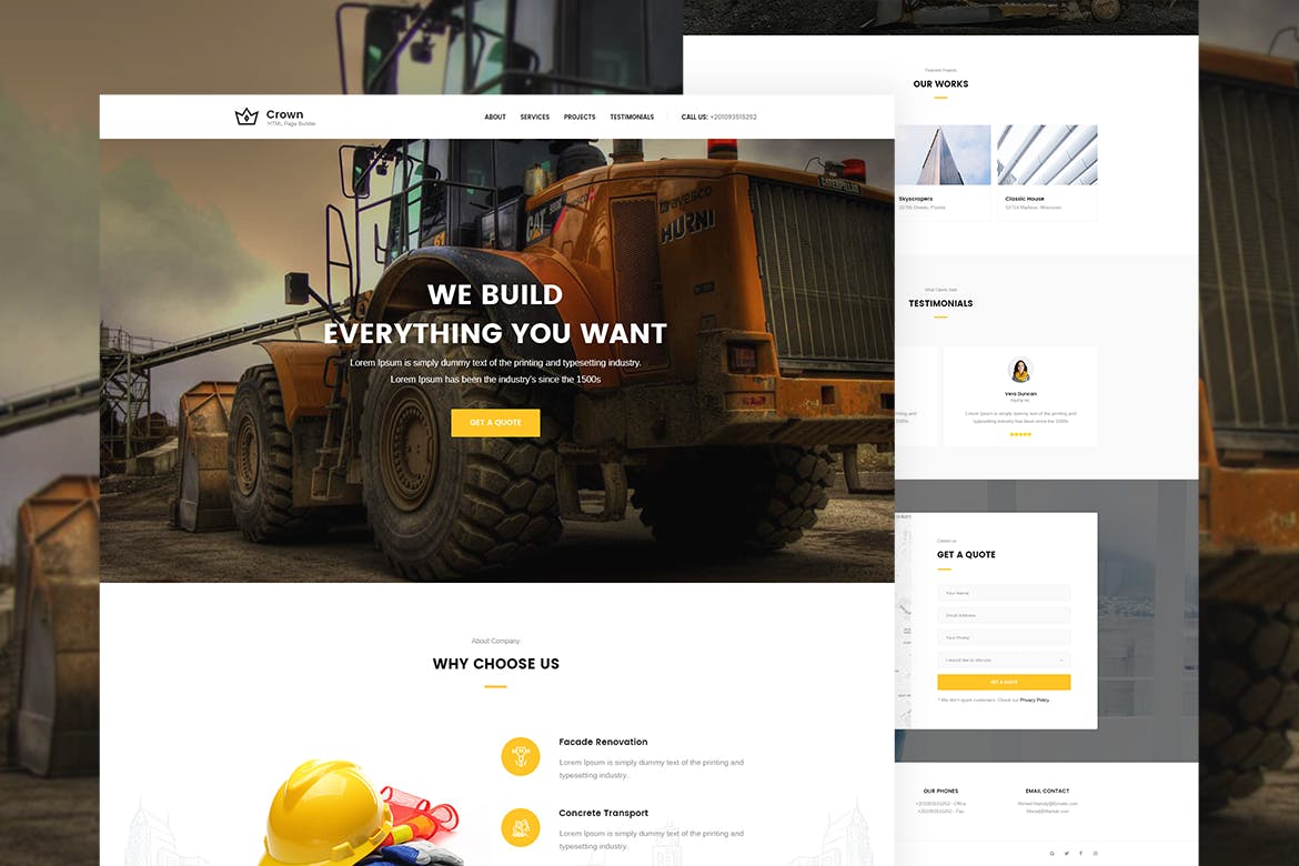 多用途网站设计模板UI套件大合集 Crown | Multi-Purpose PSD Template插图(11)