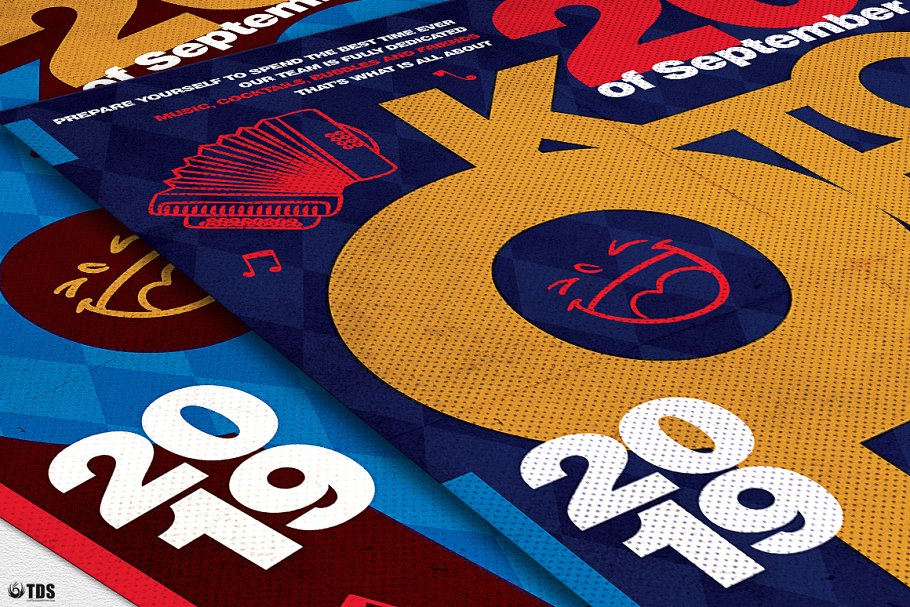 啤酒文化啤酒节传单PSD模板v8 Oktoberfest Flyer PSD V8插图(5)